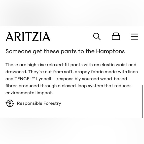 Aritzia Wilfred Lodge Linen Pant in Natural Ecru - Limited Edition Sold Out - Picture 11 of 15